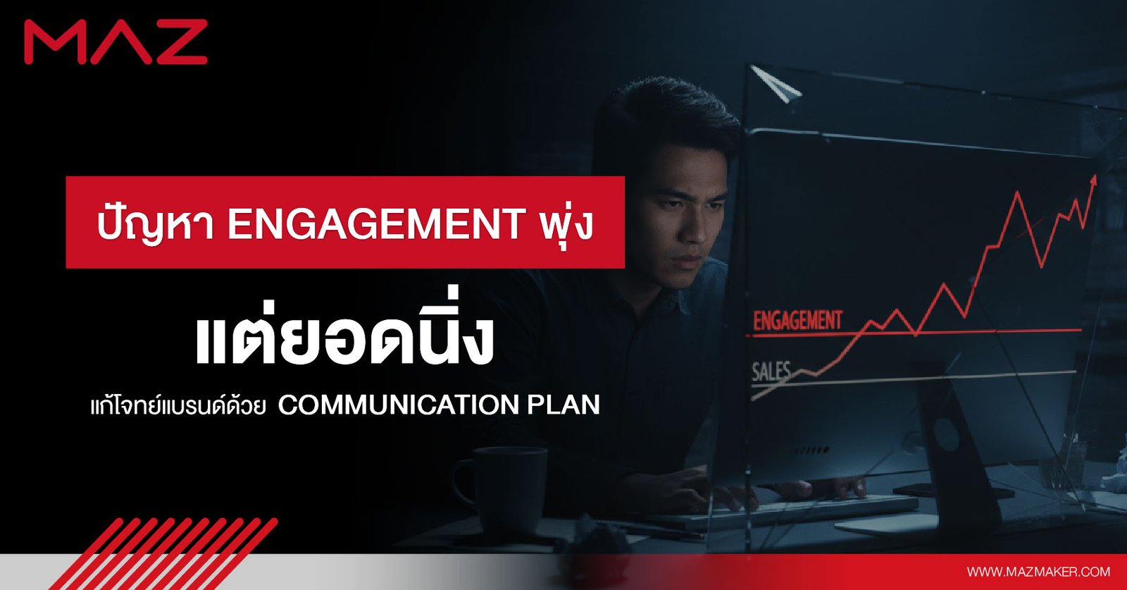 ปัญหา Engagement พุ่งแต่ยอดนิ่ง แก้โจทย์แบรนด์ด้วย Communication plan