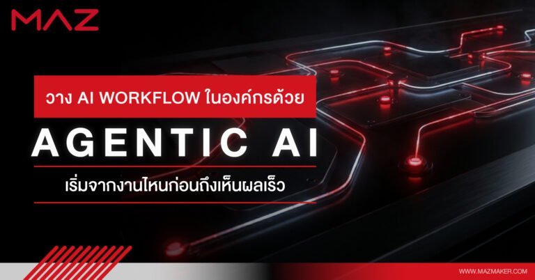 วาง AI Workflow ในองค์กรด้วย Agentic AI เริ่มจากงานไหนก่อนถึงเห็นผลเร็ว