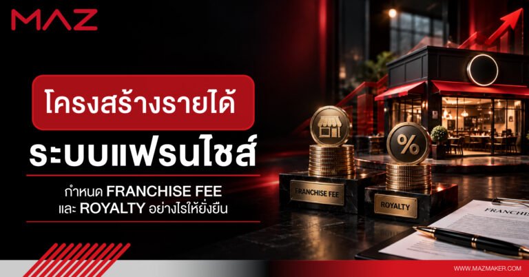 โครงสร้างรายได้ระบบแฟรนไชส์ กำหนด Franchise Fee และ Royalty อย่างไรให้ยั่งยืน